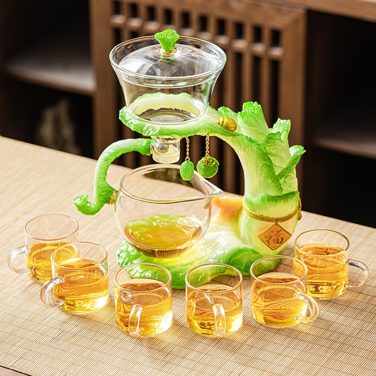 【汀和大福】2023爆款自動茶具! 白菜“百財”自動茶具 【汀和大福】2023爆款自動茶具! 白菜“百財”自動茶具