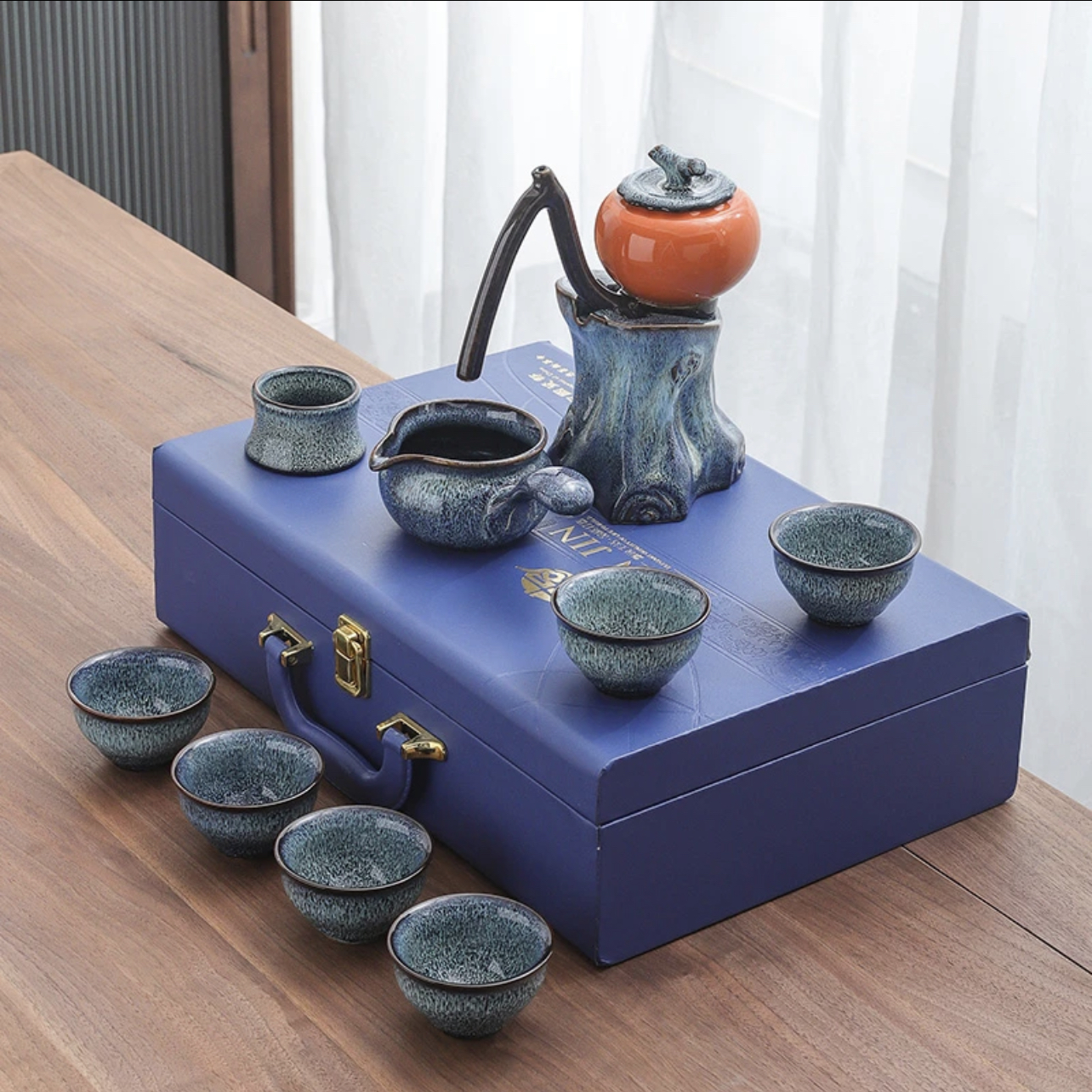 【汀和大福】時來運轉/柿事如意靈芝自動茶具