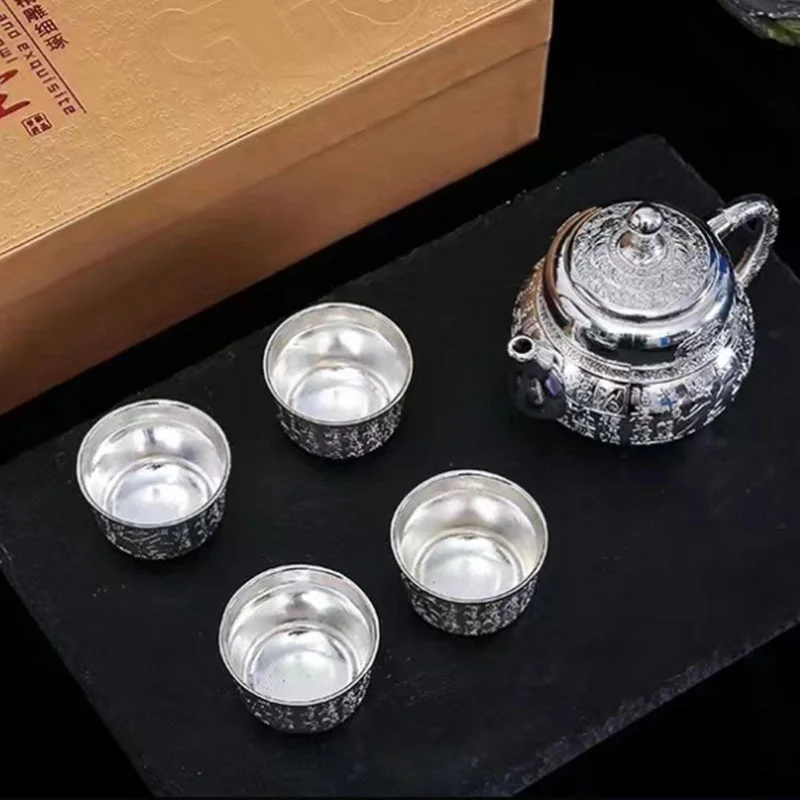 【汀和大福】【用好器,喝好茶】 純手工打造999純銀茶具五件套1290NT$特賣